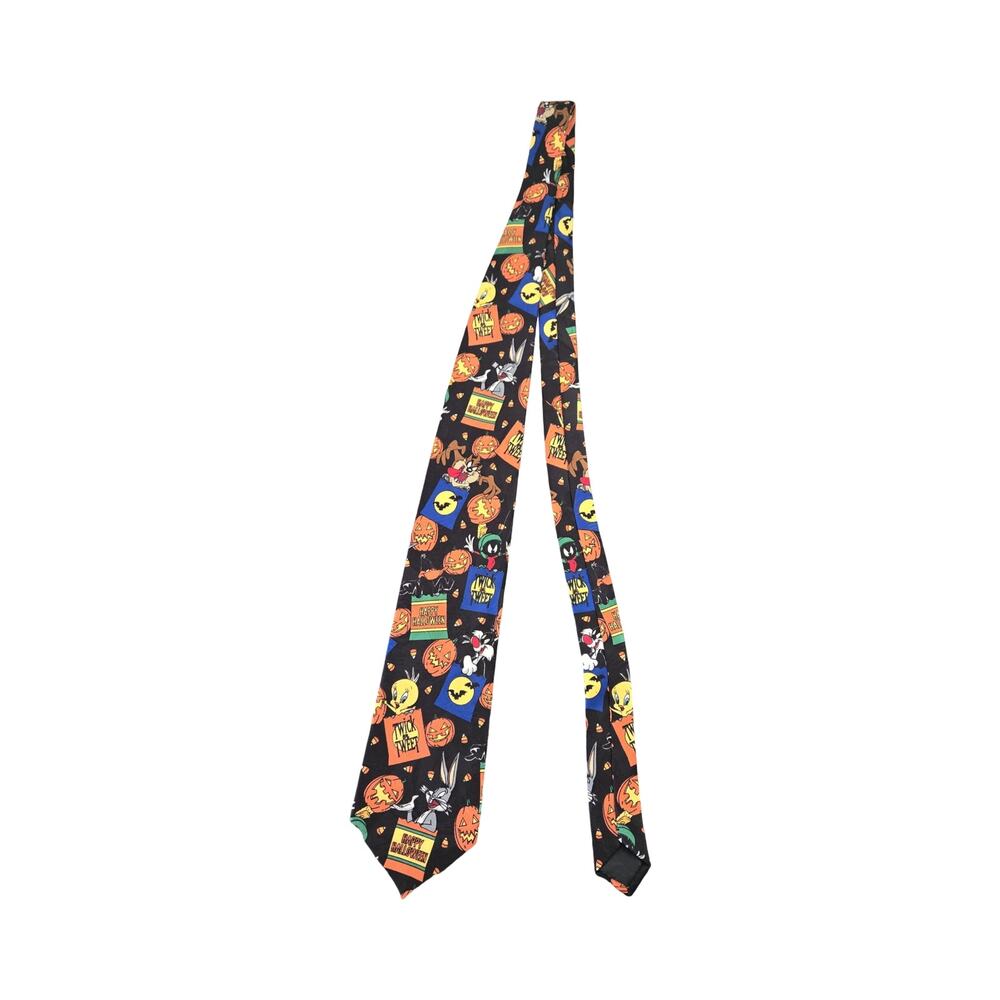 Vintage Looney Tunes Holloween Character Neck Tie